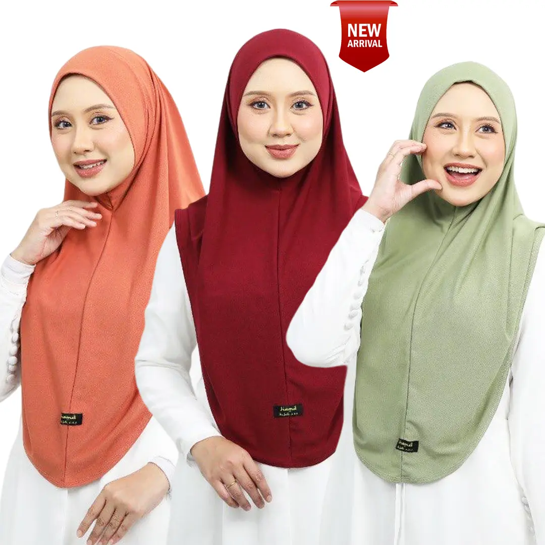 Tudung Sarung EasyPeasy Moss crepe Size XL Jilbab Instant tudung hijab