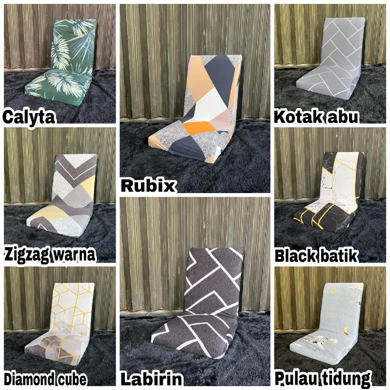 Sarung kursi SANTAI lipat lazy sofa lantai size: M n L Cover LAZY bag elastis 0