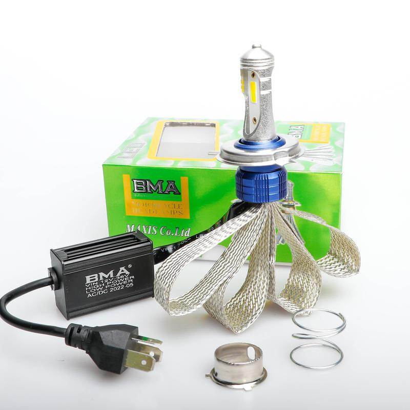  Đèn Pha F5 BMA - Chân Đa Năng Lắp Xe Máy Chân M5 H4 Lắp Zin   Giá 1 Đèn   