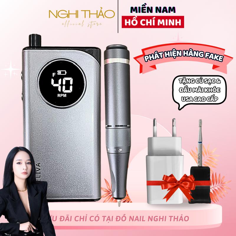 Máy mài móng tích điện JELIVA cấp 2 [Tặng củ sạc chính hãng+đầu mài khóe]