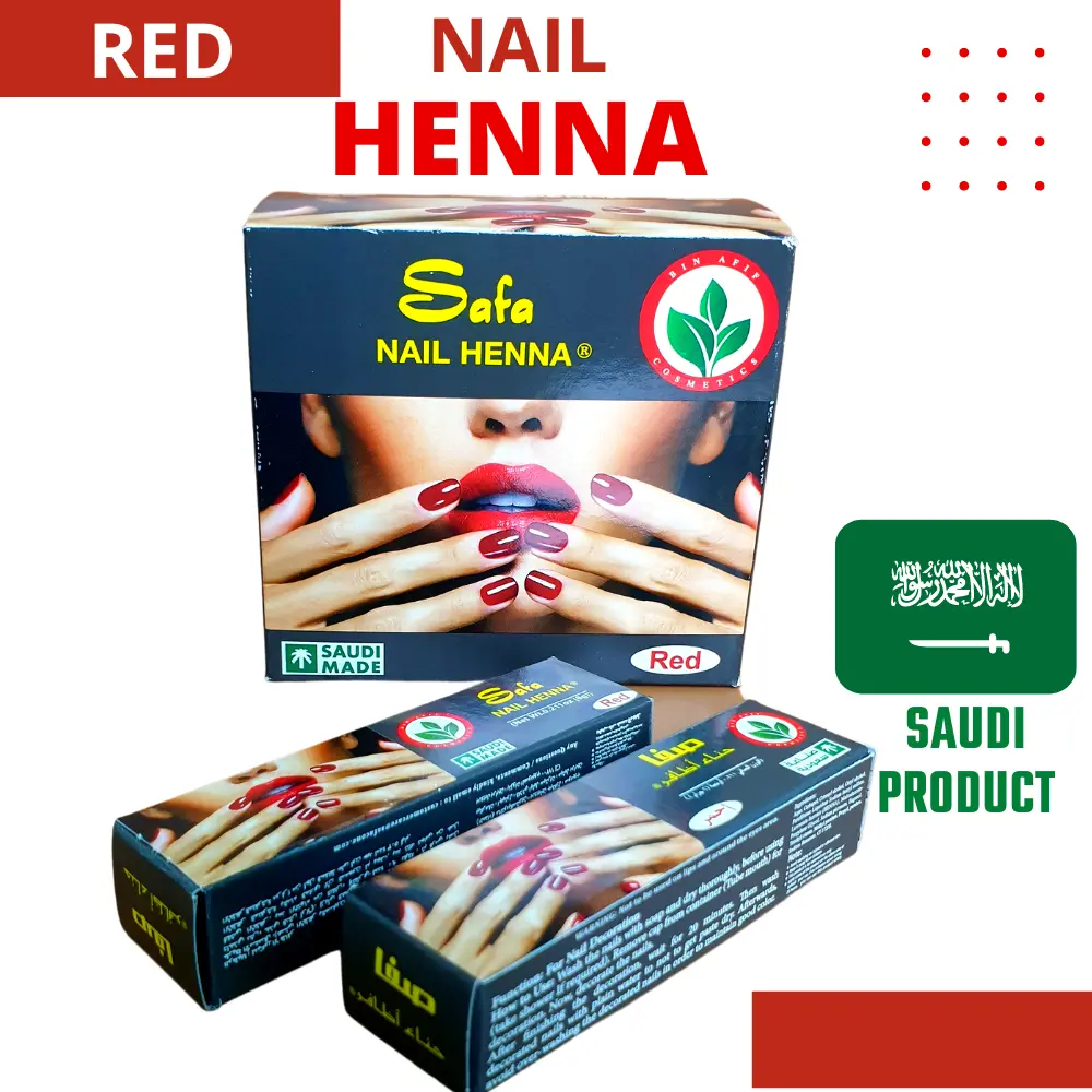 SAFA RANI Original Nail Henna - Inai Kuku Imported from Saudi, Hennail Asli untuk Warna Kuku Cantik
