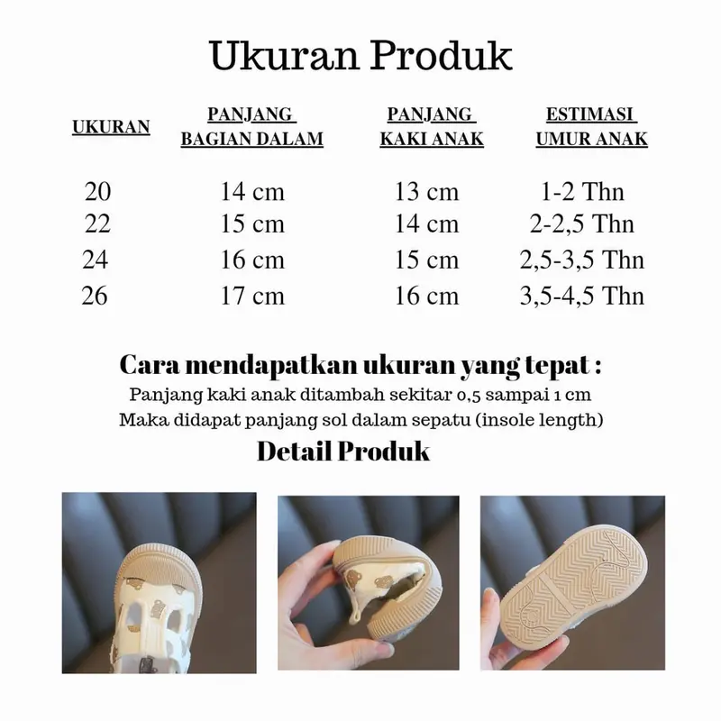 FLOWID20 - Sepatu anak import premium anti slip sepatu slip on anak 111 1