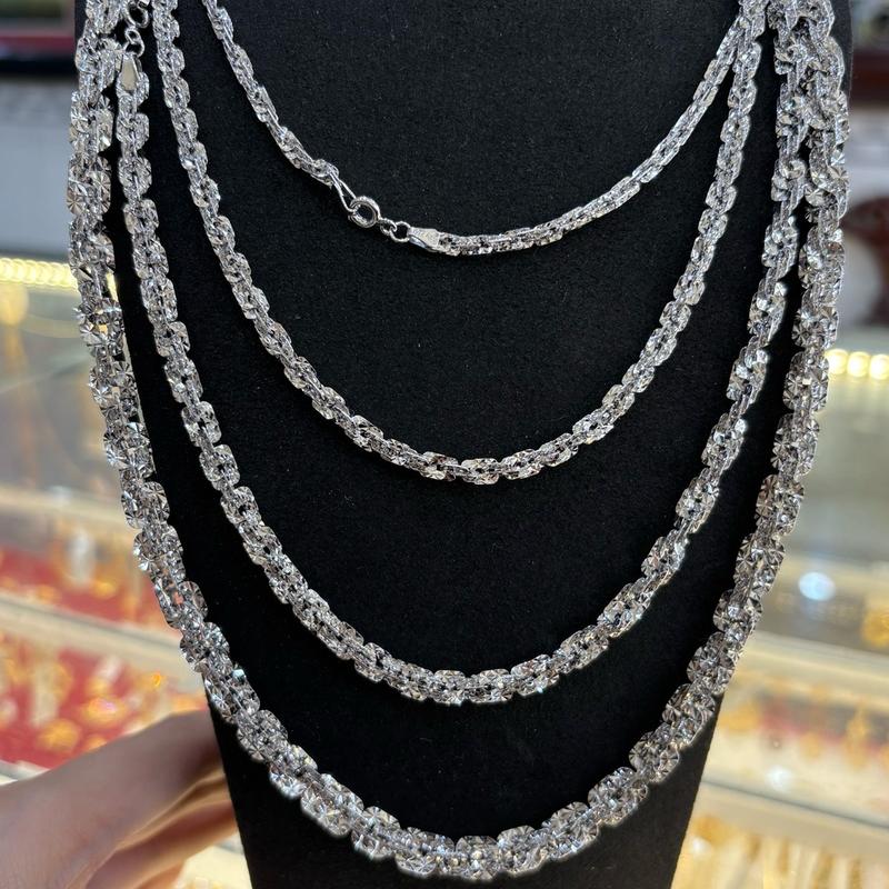 Dây xoắn vuông 3li-4li-5li-7li bạc xi bạch kim ý