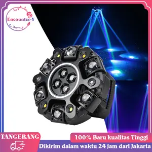 Lampu Laser Beam Bergerak 200W 4 In 1 SixBee Eye Pro RGBW LED Untuk Panggung Wedding DJ Club Bar Event