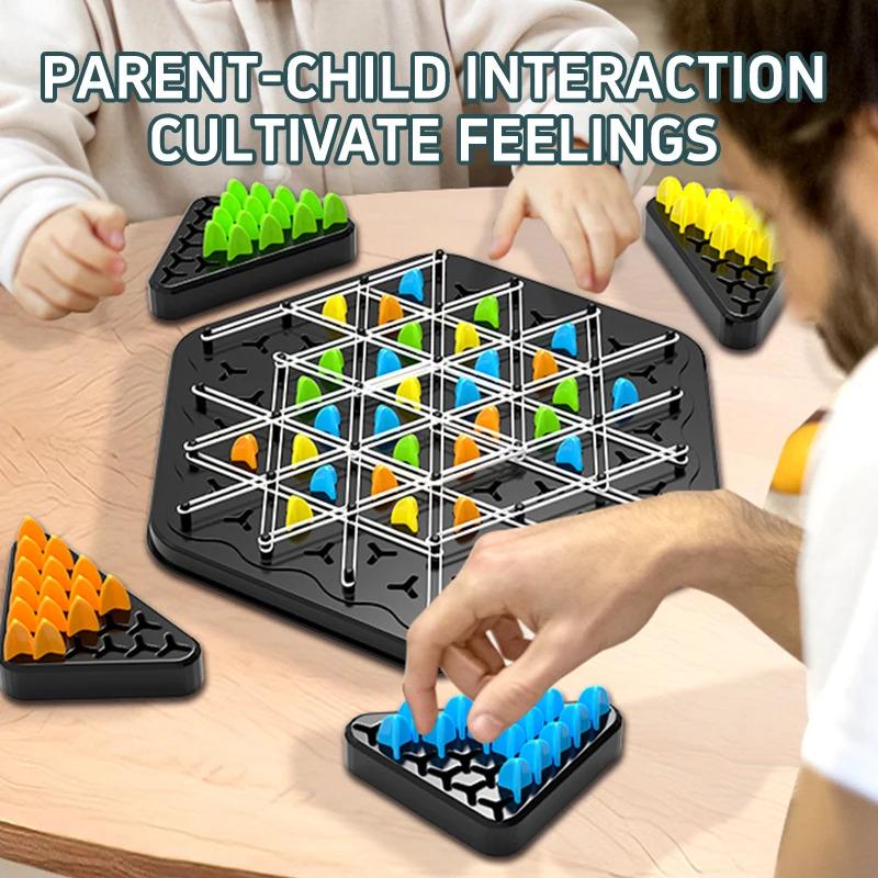 Product Introduction of Chain Triangle Chess Splendor Duel Board Game Strategy Game for Kids and Adults Fun Family Game Logic Chess Track Tables Game 1