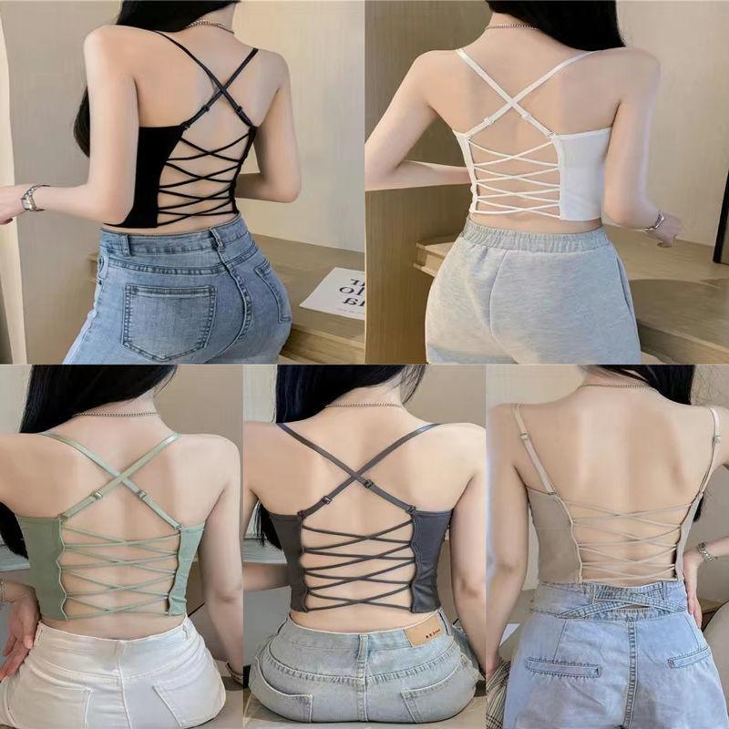 Product Introduction of Áo Vest Lớp Cơ Sở Áo Yếm, Áo Ống, Áo Lót, Áo Sơ Mi Lớp Cơ Sở Dụng Cụ, Dễ Phối Đồ Có Thể Mặc Ngoài Trời, Cô Gái Nóng Bỏng Gợi Cảm, Màu Trơn Có Thể Mặc Bên Trong, Bao Gồm Áo Yếm, Số Lượng Áo 19