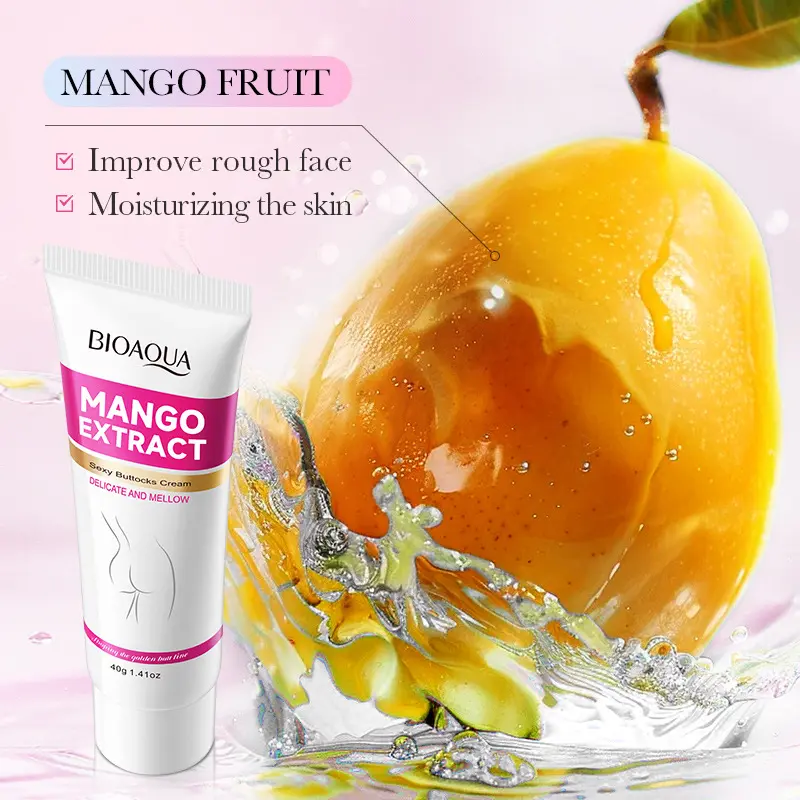 Bioaoua Mango Sexy Hip Cream Shaping Front Convex Back Hip Lifting Hair
