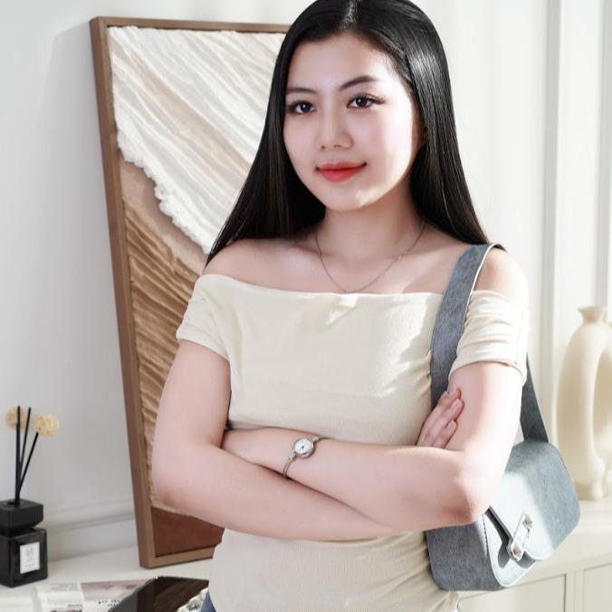 (HOT) Túi Xách Nữ Đeo Vai tx43 Có Đính Ghim Bấm Chất Liệu Da Giả Jean Bag Đeo Chéo toptui thinh hanh lyn tuixach Nhung Len