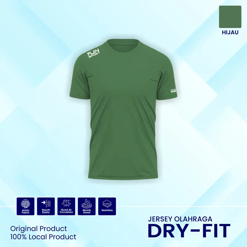 Baju Satisfy Running Kaos Unisex DryFit Anti Bau, Untuk Lari, Gym, Olahraga Pria Wanita Sport 7