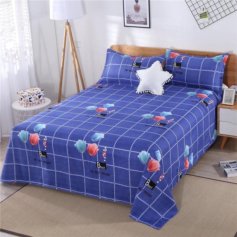 Product Introduction of [Diagonal] Clearance Bed Sheet Single Piece 100% Skin-Friendly Double Single Kang Sheet All-Season Universal Student Dormitory Pillowcase 8