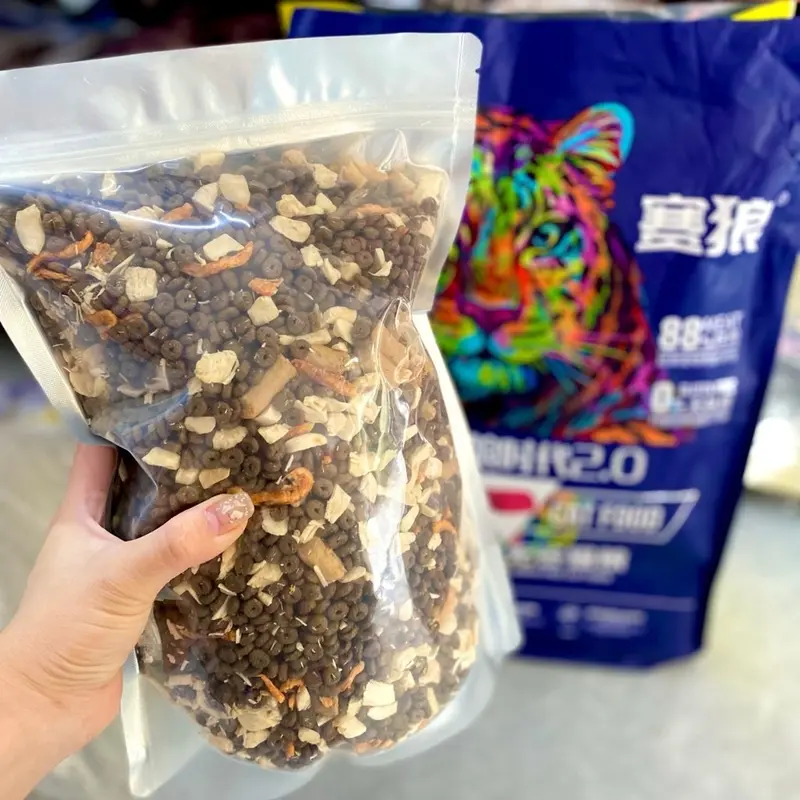Hạt LANGLIKE siêu topping 40% đạm cho mèo, hạt mix topping cao cấp không trứng cho mèo mọi lứa tuổi 0