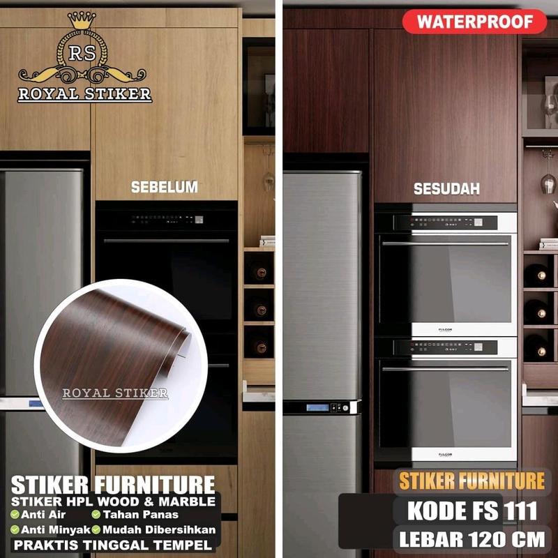 Pelapis Furnitur PVC sheet STIKER Lebar 120cm / stiker meja / stiker lemari / bisa sebagai alternatif pengganti hpl Stiker Dinding Kertas 3