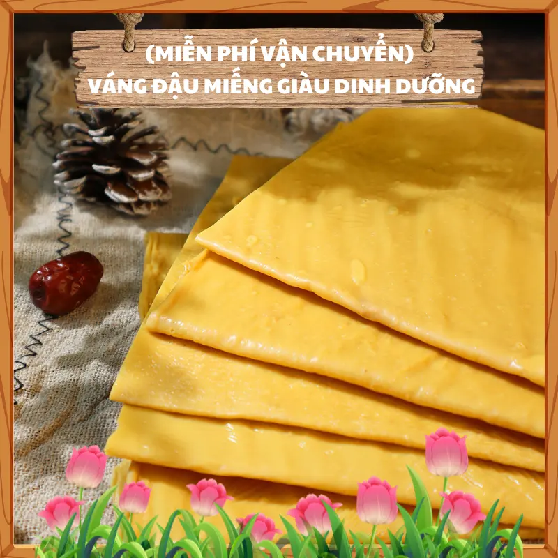 [ĐẶC BIỆT] Váng Đậu Miếng Thả Lẩu Cực Ngon, Giàu Dinh Dưỡng 100% Từ Đậu Nành Organic