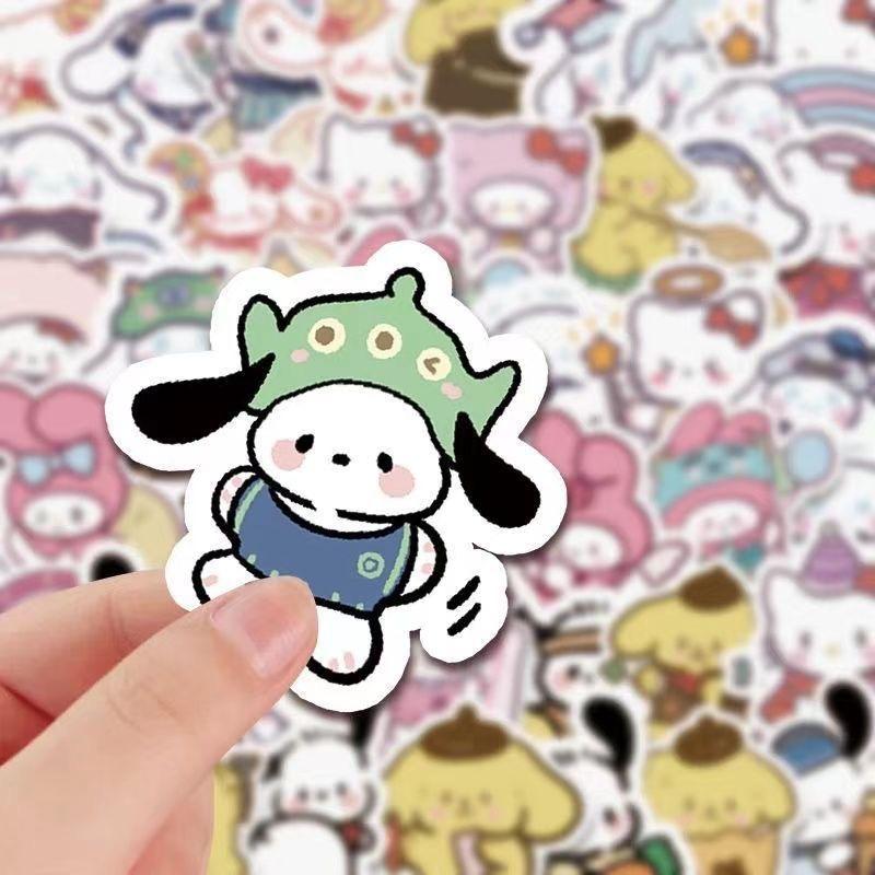 Product Introduction of Set 100 Sticker Sanrio Vẽ Tay Cute, Nhãn Dán Trang Trí Góc Học Tập, Vali Mũ Bảo Hiểm, Laptop, Phụ Kiện Dễ Thương 13