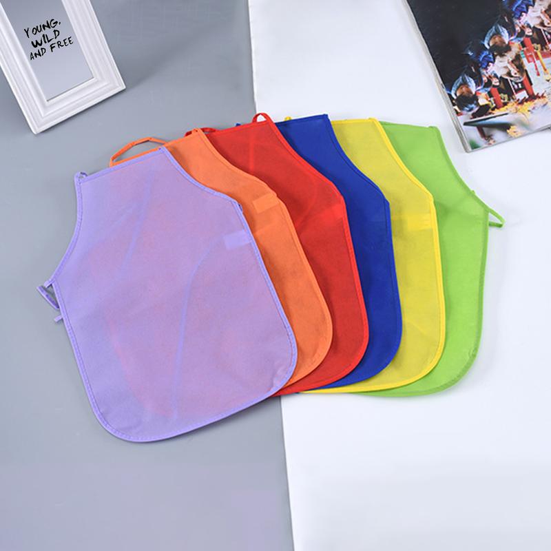 SH-Tạp Dề Trơn Unisex Nhiều Màu Sắc Cho Trẻ Em, Vải Không Dệt, Vẽ Tranh, Làm Bánh, Đồ Thủ Công Cho Trẻ Em, Bộ Đồ Chơi Nhà Bếp, Yếm Nấu Ăn, Tạp Dề # 439364 3