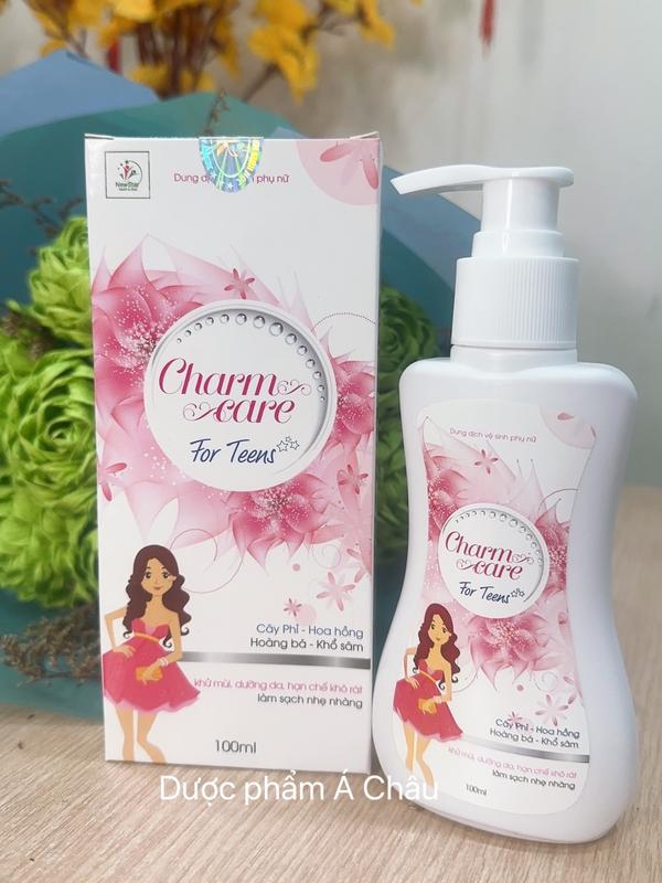 DUNG DỊCH VỆ SINH PHỤ NỮ  DÀNH CHO TRẺ EM VÀ TUỔI DẬY THÌ - CHARM CARE - KHỬ MÙI, DƯỠNG DA, HẠN CHẾ KHÔ RÁT, LÀM SẠCH NHẸ NHÀNG 2