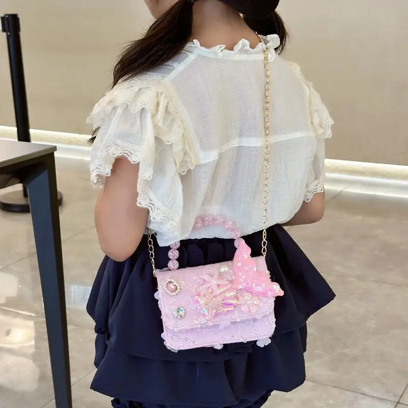 [Brandedbaby] Tas Selempang Blink Blink Mermaid Tas Fashion Glitter Mermaid Premium 3