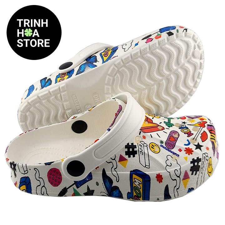 Dép sục nam , nữ trẻ em big size đúc nguyên khối, siêu nhẹ và bền - TRINH HOA STORE - Hàng chính hãng - TH080-5 Đế Bằng DéP dép  nesty