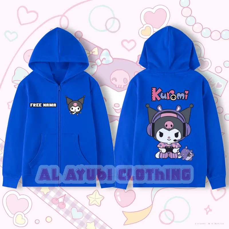 Jaket Zipper Anak Kuromi My Melody Hoodie Zipper Anak Kuromi Sweater Fashion 2