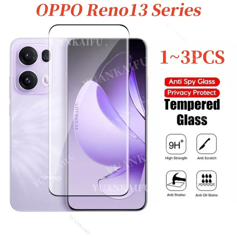 For OPPO Reno13 Pro Reno 13 13F 13Pro 5G 2024 2025 curved tempered glass full coverage screen protector film front film protective film