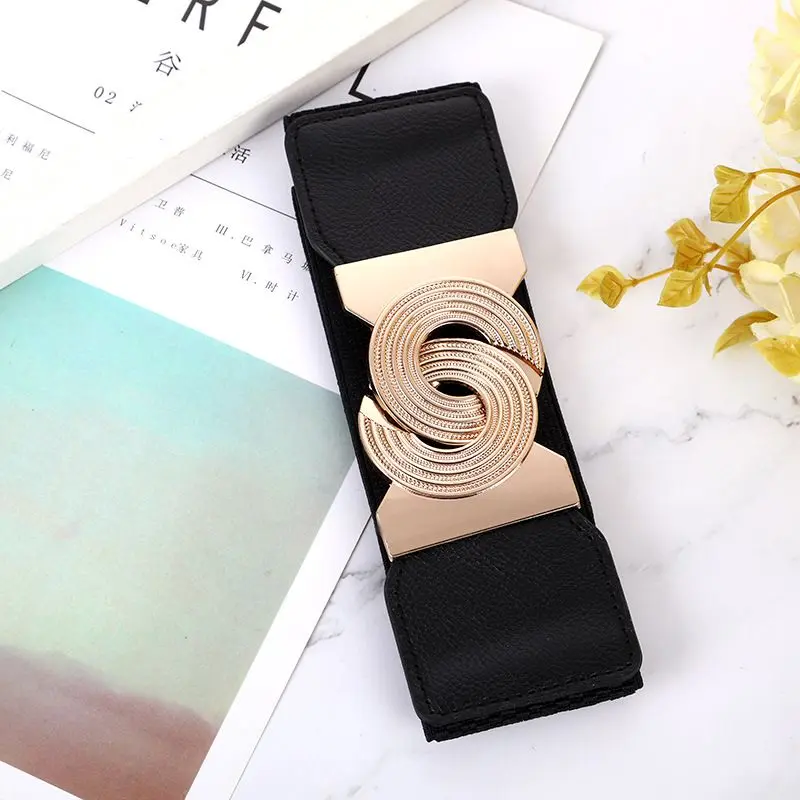 Ikat Ban Pinggang Wanita Elastis Obi Korea Fashion Motif MesinO Gesper Belt Sabuk Karet