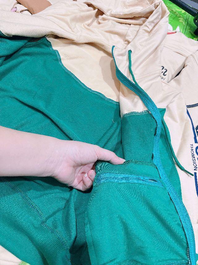 Product Introduction of Áo khoác thun cotton 5 túi to, mã in tay + logo - Nữ Top 17