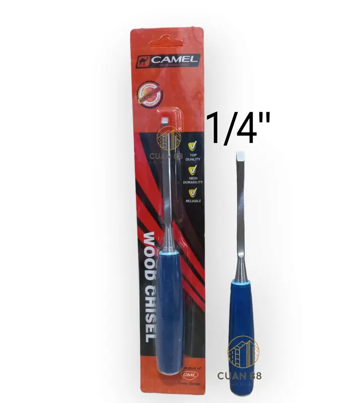 Camel Pahat Kayu Gagang Fiber 11/2inch 1inch 5/8inch dan 3/4inch / Tatah Ukur Kayu 1