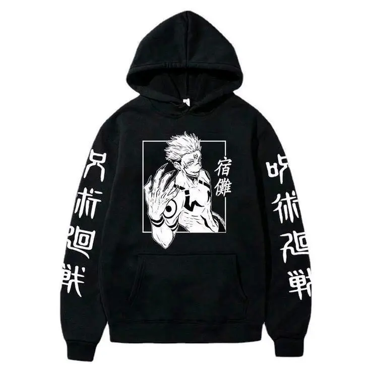 Jaket Hoodie Anak Anime Sukuna Jujutsu Kaisen Umur 5-12th Laki-laki dan Perempuan 0