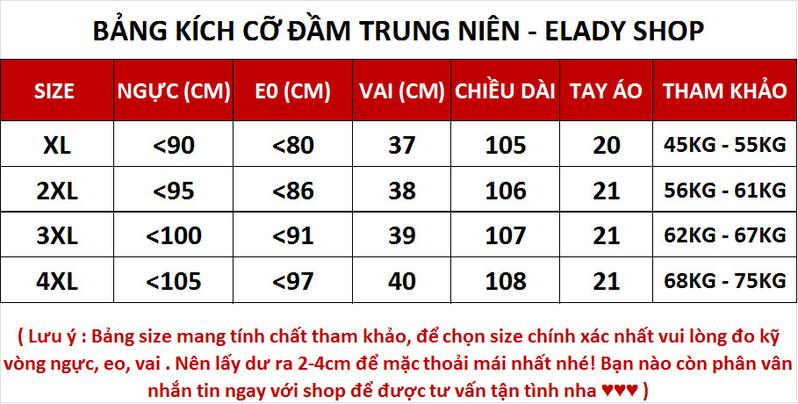 Product Introduction of Đầm trung niên AD1040, váy trung niên cho mẹ dự tiệc cao cấp chất vải  thun lạnh 3D đẹp nhẹ, mịn mát co giãn 4 chiều 0