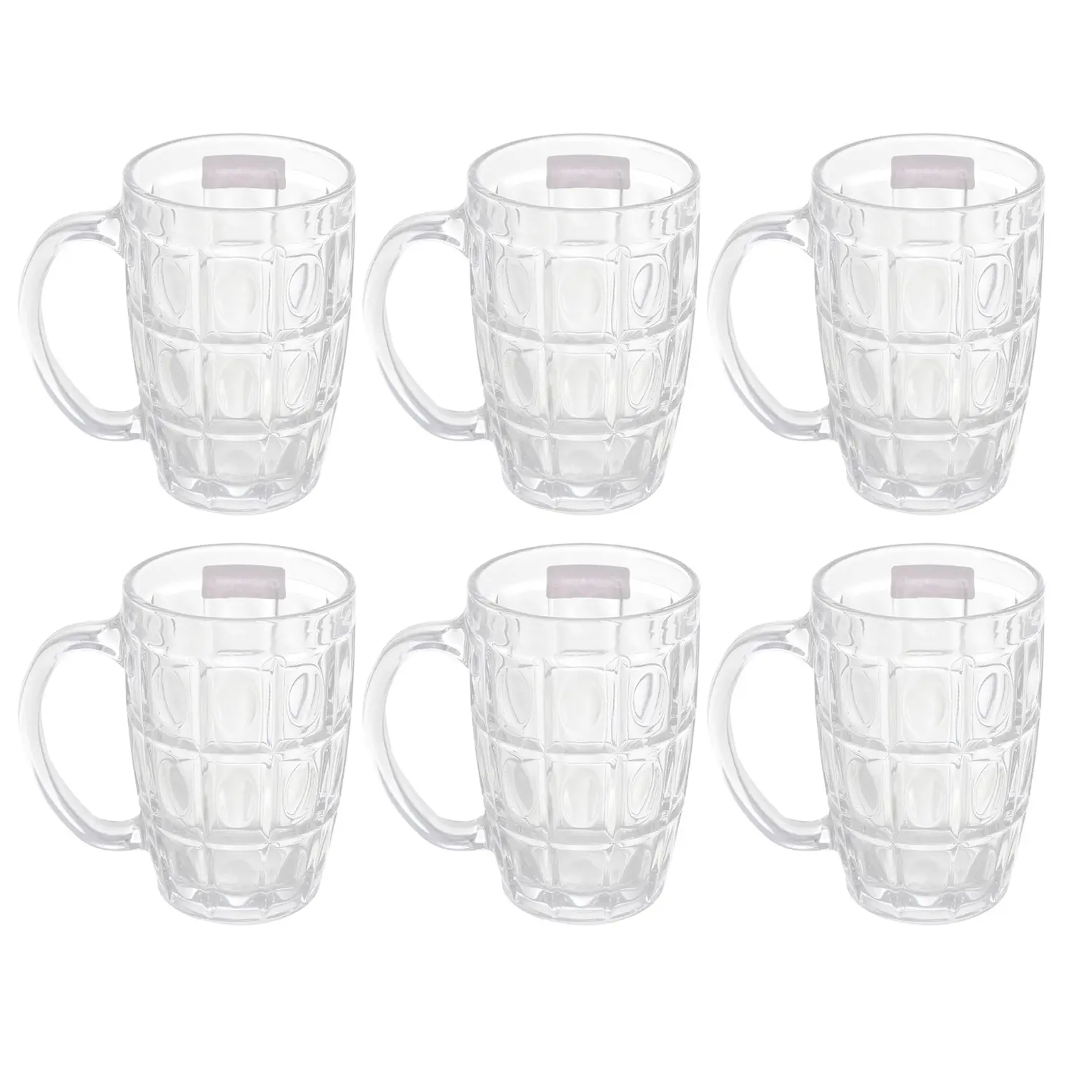 Bộ 6 ly bia thủy tinh Deli mãng cầu 380ml - ZB33