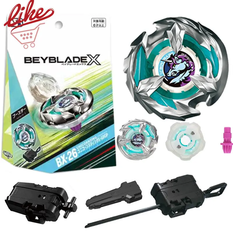 Beyblade X BX-26 Unicorn Sting Beyblade Xtreme with Launcher Grip Set for Beyblade Burst Kid Toys for Children Boy Birthday Gift