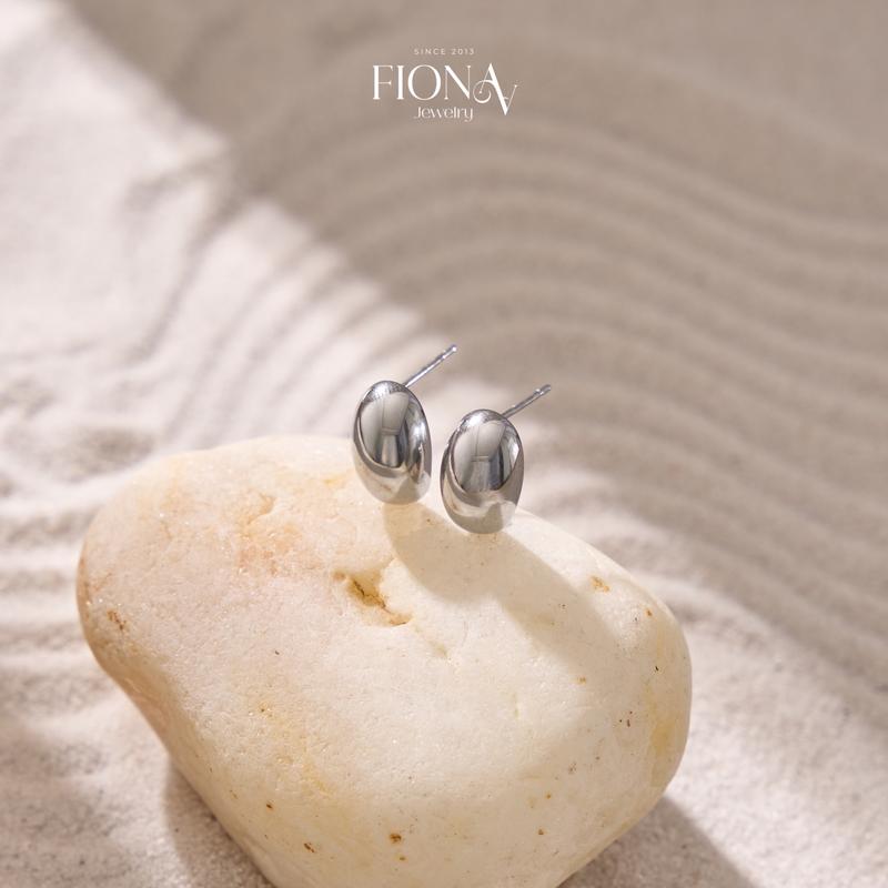 Khuyên tai nữ Beany đơn giản đeo hàng ngày Fionaa Titan Premium 5