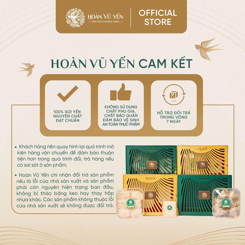 Product Introduction of TỔ YẾN TINH CHẾ CAO CẤP 100 GRAM - HOÀN VŨ YẾN 20