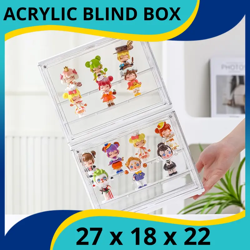 Crystal Action Figure Box Display Box Full Acrylic Pop Mart Blind Box 3