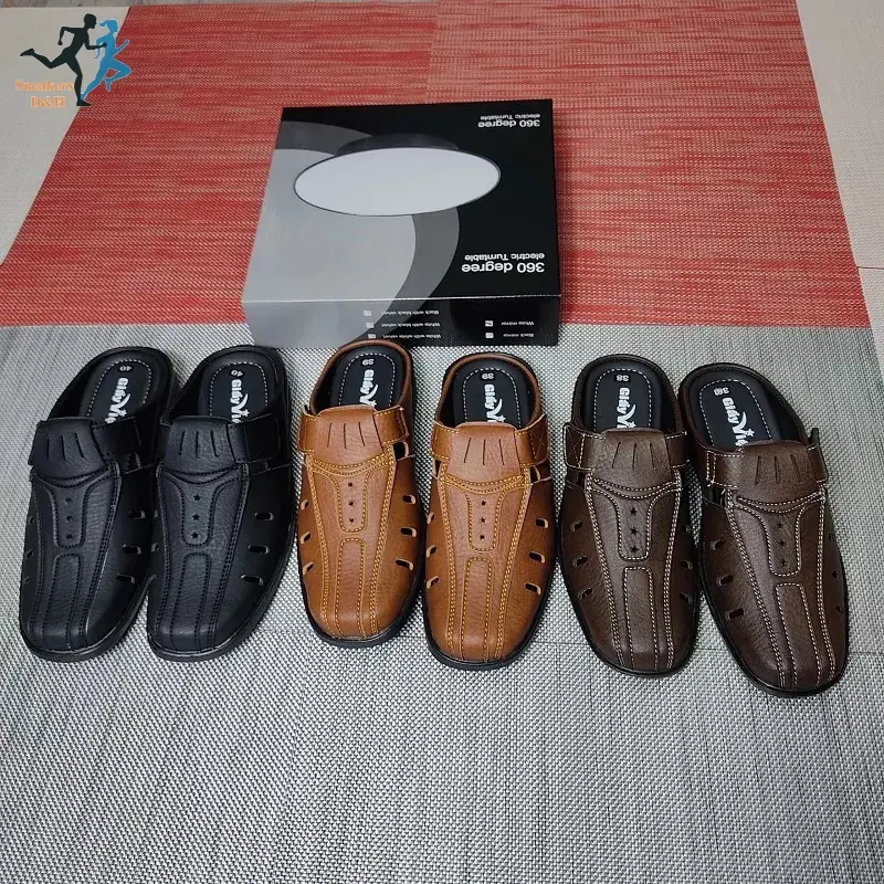 Giày lười nam, giày sục không gót dành cho người trung niên size từ 38 đên 43 khâu đế chắc chắn Shoes DéP Đế Bằng