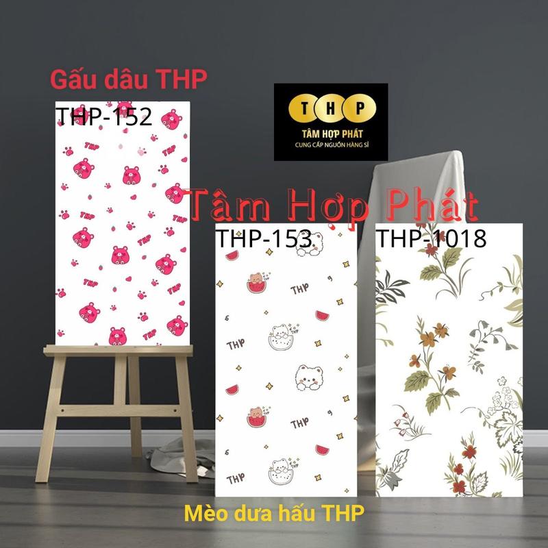 Combo 20 tấm xốp THP cao cấp phủ pvc đá bóng mẫu hoa lá cành trái cây trang trí chống ẩm phòng ngủ , phòng bếp , phòng tắm  khách giấy dán & đồ trang trí tường 1