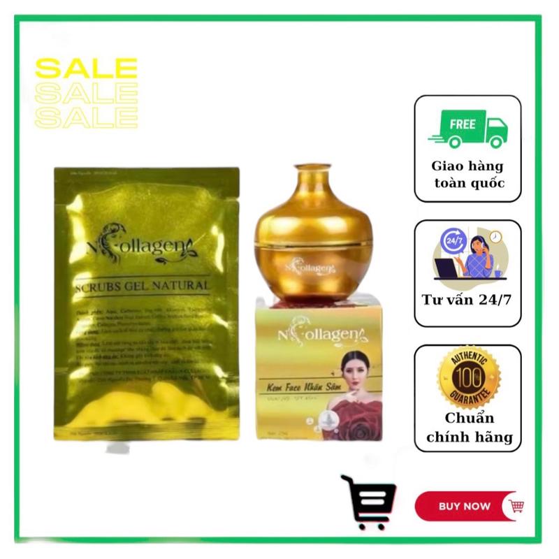 KEM SÂM N COLLAGEN KÈM GÓI TẨY TẾ BÀO