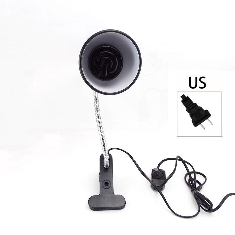 Product Introduction of 200V-240V Pet Reptile Heat Warm Light Kit  Lamp Clip Holder Holder Heating E27 Lamp Basking Lighting  2KSG 127