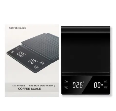 Timer Timbangan Kopi Digital 3KG- 0.1GR ZBC-6002 Timbangan Dapur. 3