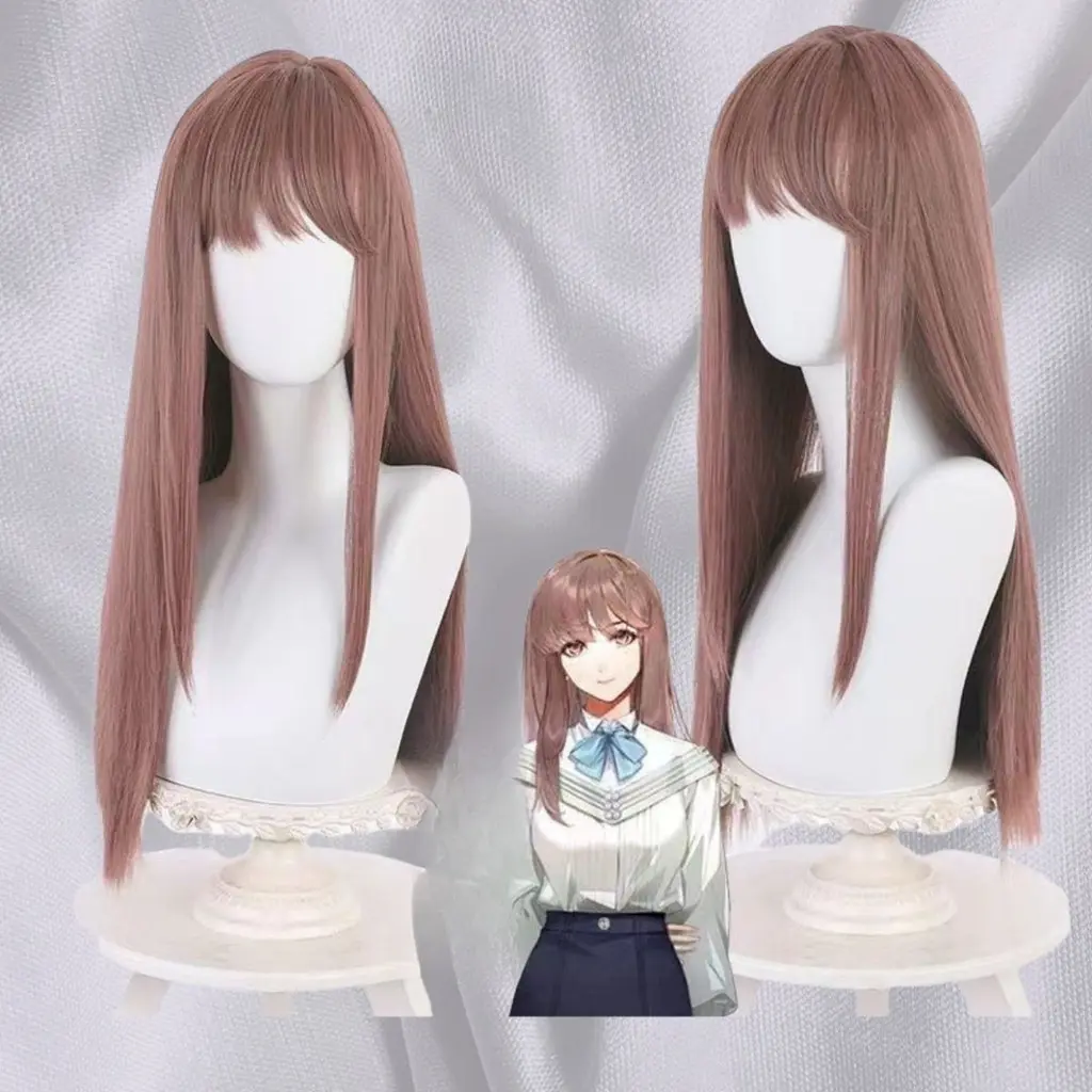 Anime Wig Light and Night Heroine Cosplay Wig wig light brown long hair fake hair simulation original Simulated Scalp Heat Resistant Synthetic Hair Party Halloween Anime Wig