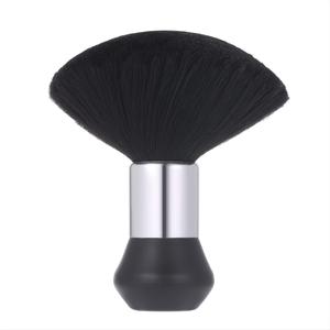 Cepillo para cuello de barbero, Cepillo de plumero suave para cuello, Plumero de limpieza de cabello con mango de plástico, Herramienta de estilizado de cabello para salón en casa