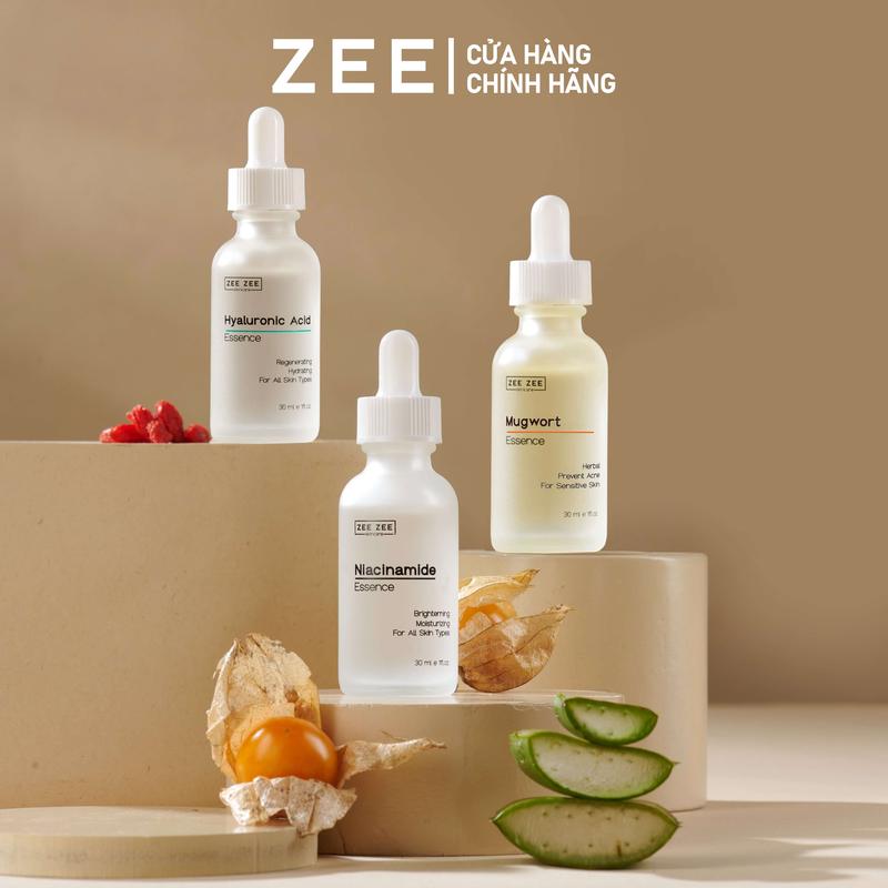  Bộ 3 tinh chất NIACINAMIDE HYALURONIC ACID MUGWORT phù hợp cho mọi loại da 