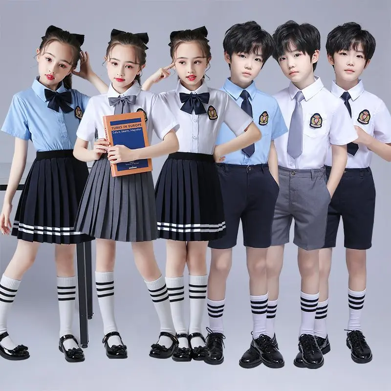 New Children's Chorus Costume College Style School and Class Uniform Primary School Students' Recitation Speech Competition Clothing Kindergarten