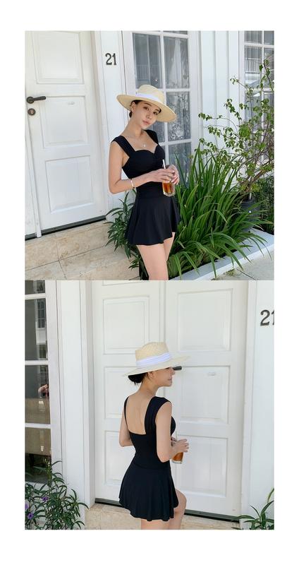 Product Introduction of Korean Style One Piece Swimwear Women Swimdress Push Up Swimsuit High Quality Bathing Suit sexy Monokini Beachwear 5