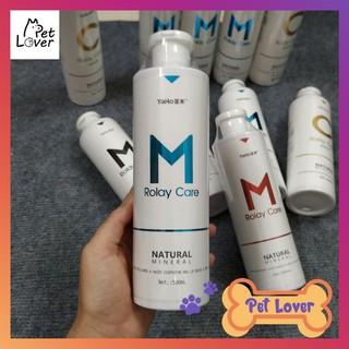 Sữa tắm cho chó lông trắng, loại bỏ vết ố và mùi hôi trên lông Yaho Rolay Care chai 500ml white  coat  shampoo 7