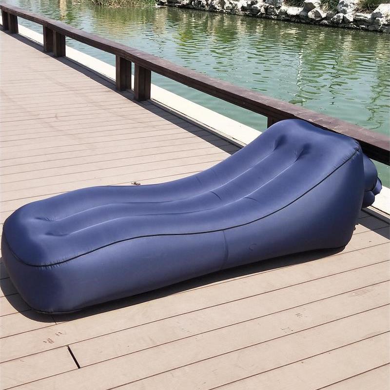 Outdoor Inflatable Lazy Sofa Internet Celebrity Airbed Park Floatation Bed Portable Air Sofa Bean Bag 5