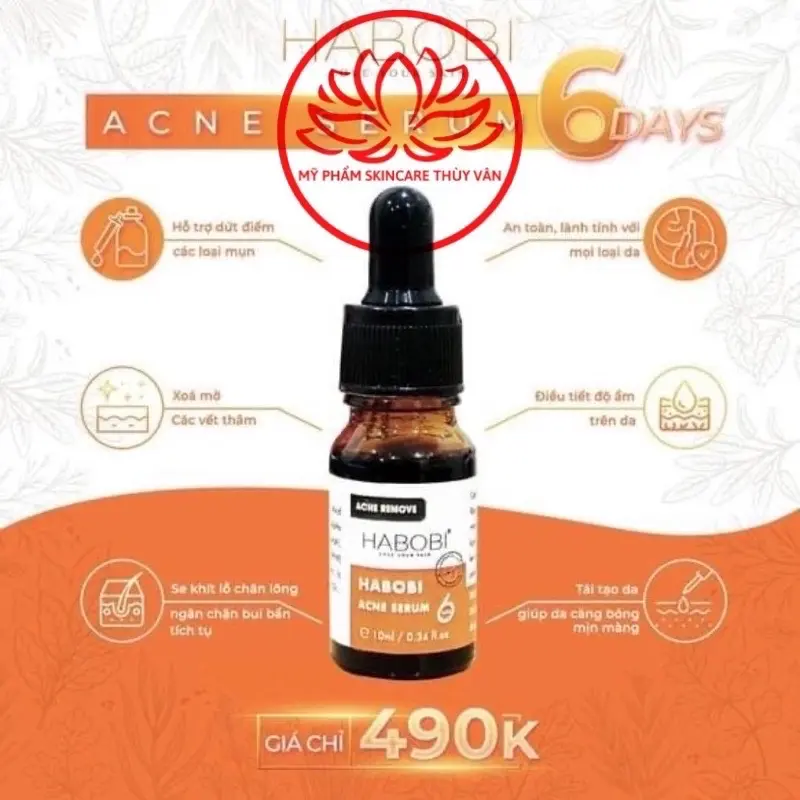 Serum 06 Giảm Mụn Mờ Thâm Se Khít Lỗ Chân Lông HABOBI 10ml