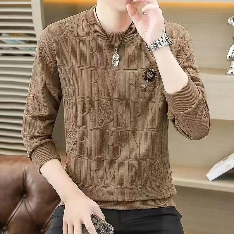 Áo Len Cao Cấp, Thiết Kế Đầu Hổ, Dành Cho Nam Giới, Bộ Sưu Tập Mùa Xuân Và Mùa Thu, Jacquard Hợp Xu hướng Dài Tay, Cổ Tròn, Áo Mặc Trong Thường Ngày Hàng Mới Về Năm 2024 Menswear 5