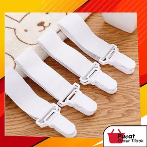 BISA COD H593 (4 PCS) Tali Karet Pengikat Pengait Pengencang Ujung Sprei Kasur / Tali Pengencang Ujung Sprei Kasur Gripper / Pengikat Ujung Sprei Kasur Gripper / Karet Strap Sprei Kasur Plastik Selimut