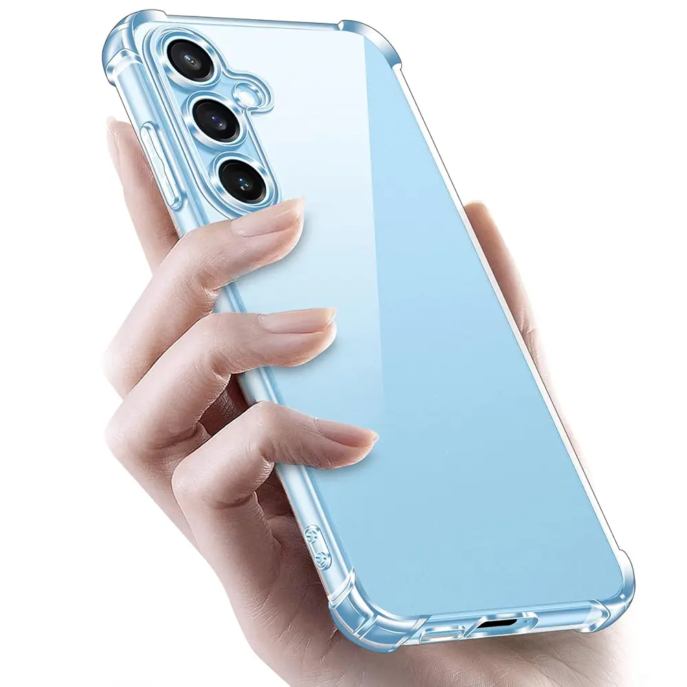 Luxury Silicone Airbag Soft Case For Samsung Galaxy S25 S24 S23FE S20 S9 S10 S22 Ultra Shockproof Back Cover For Note 20 10 9 8 Clear Shell Thin